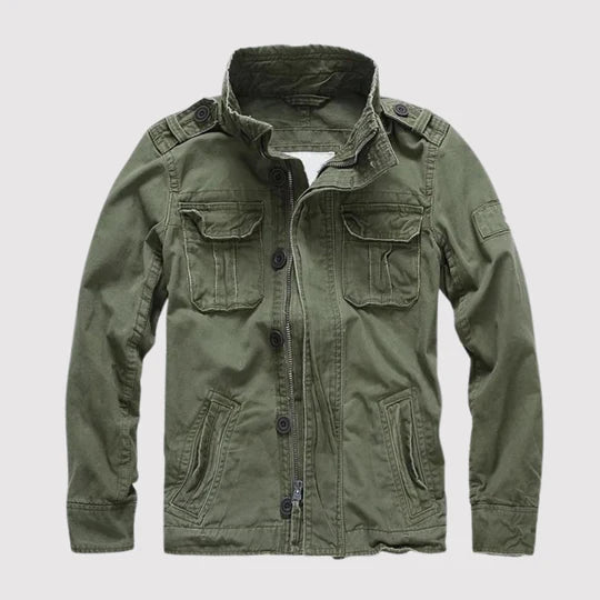 David-Jacke mit Reißverschluss und mehreren Taschen