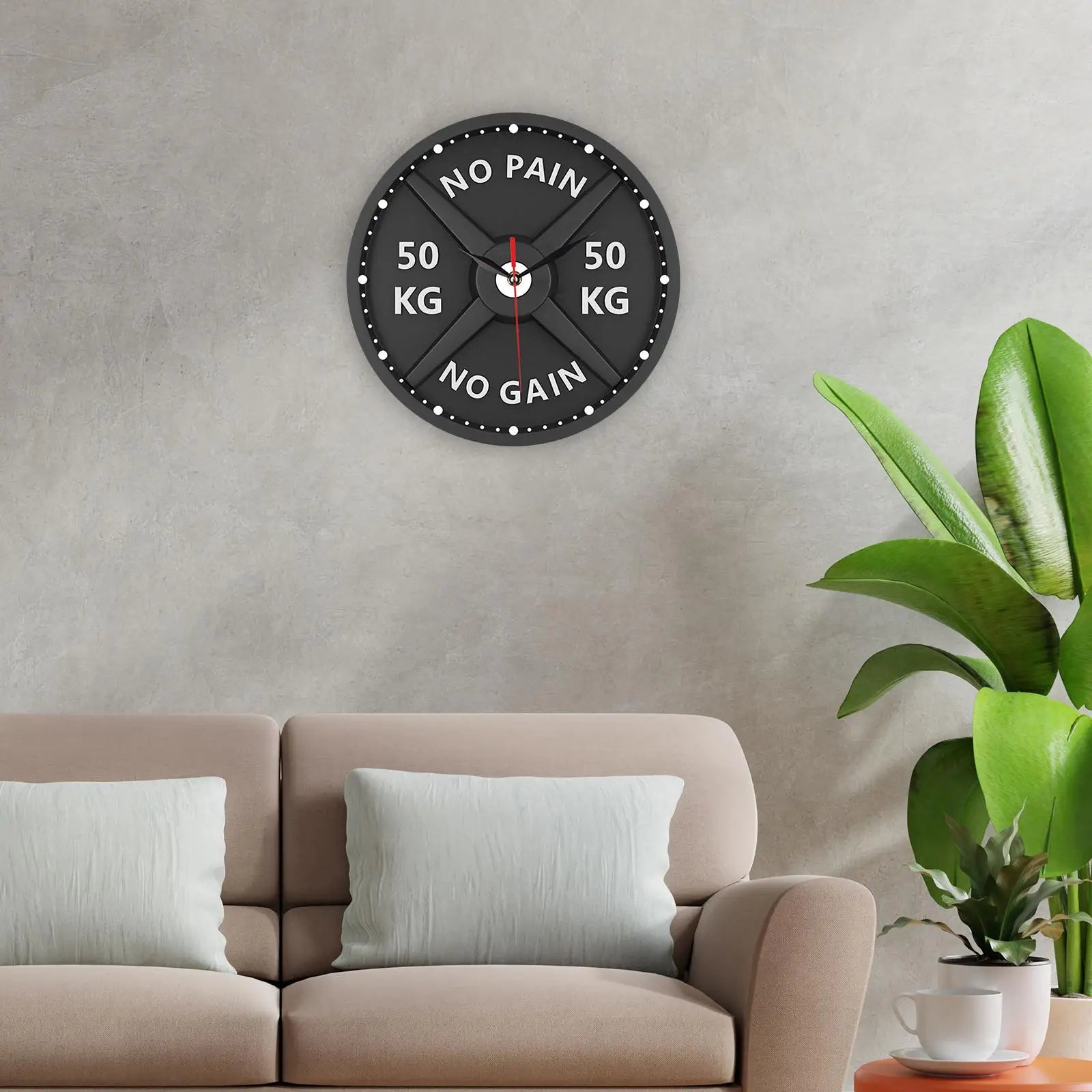 MotionTime Elegante Wanduhr – Perfekt für ein Motivierendes Trainingsumfeld