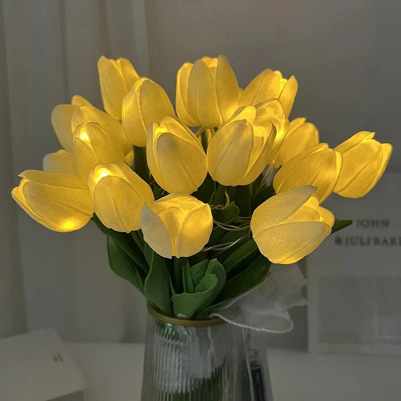 TulipGlow - Tragbare LED Tulpen-Nachtlampe