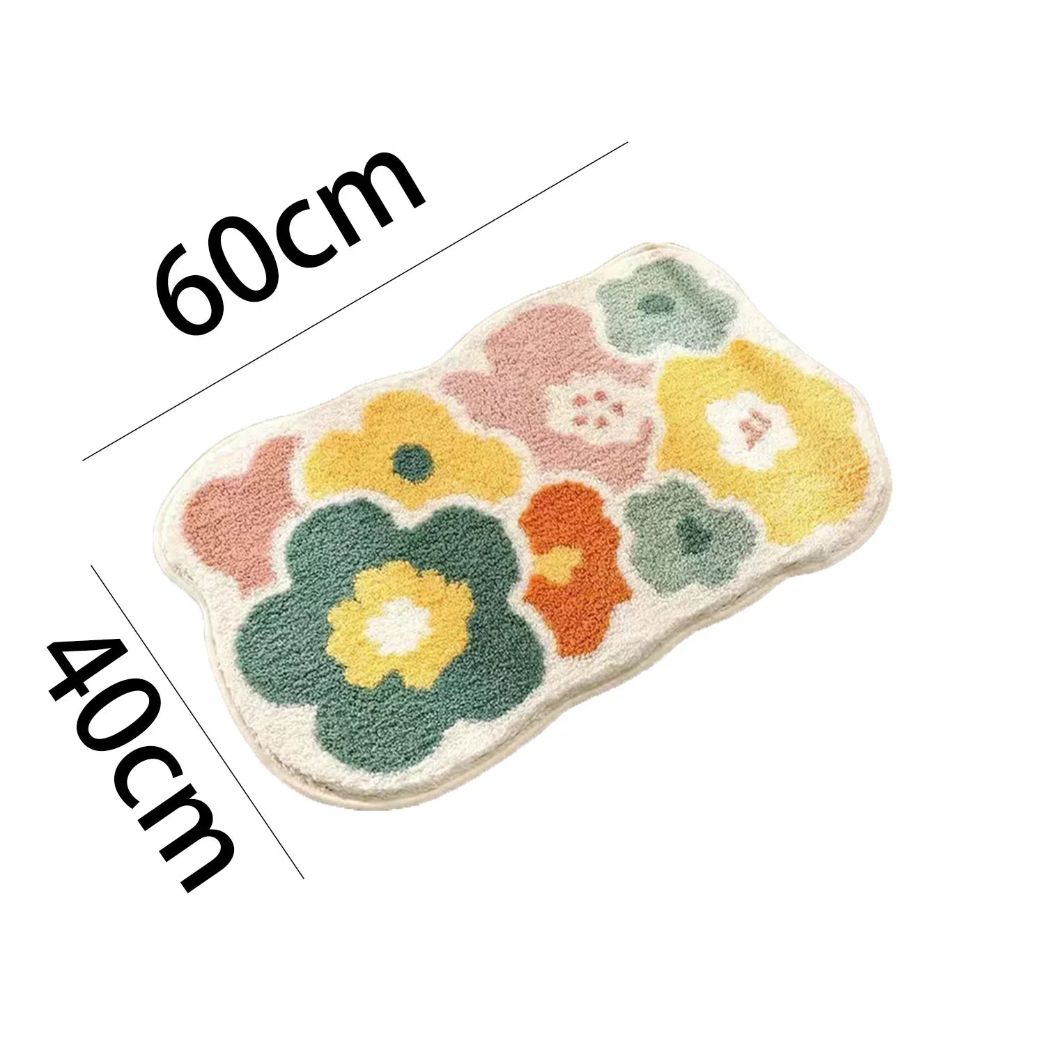 Blomstebløv rutschfeste Badezimmermatte