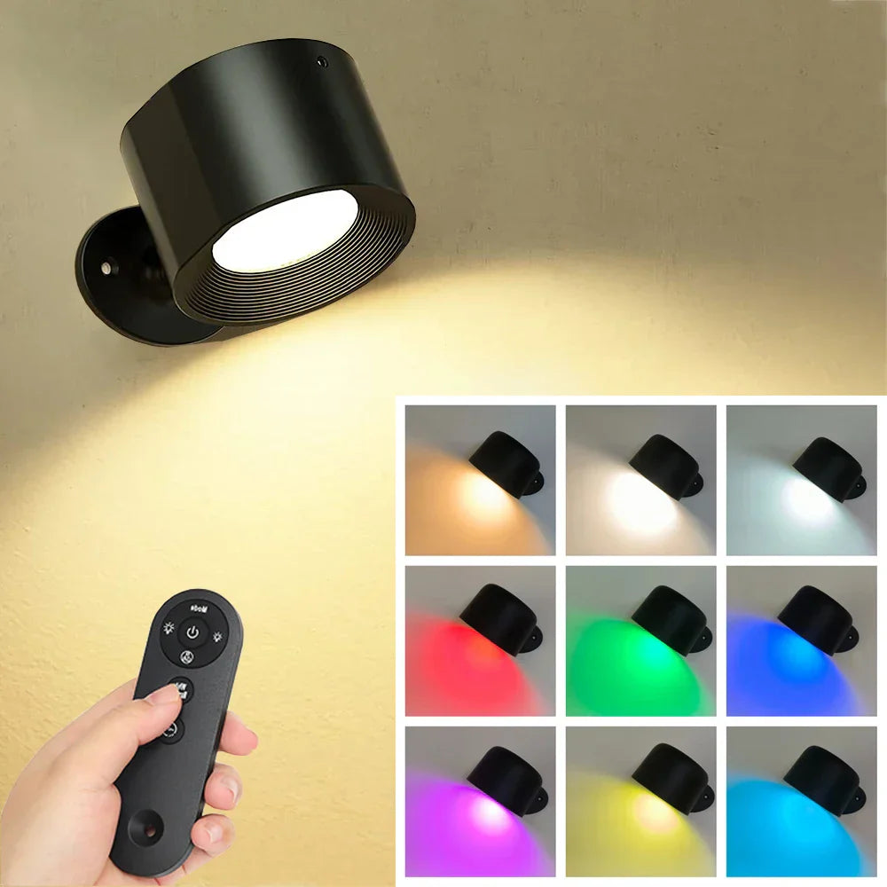 LumeGlow - Moderne Wandlampe mit einstellbarer Farb- und Helligkeitskontrolle