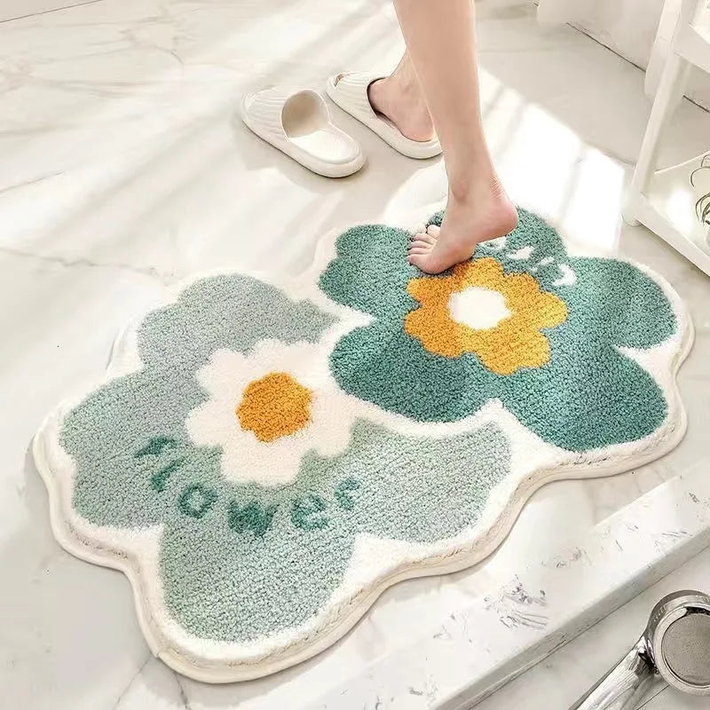 Blomstebløv rutschfeste Badezimmermatte