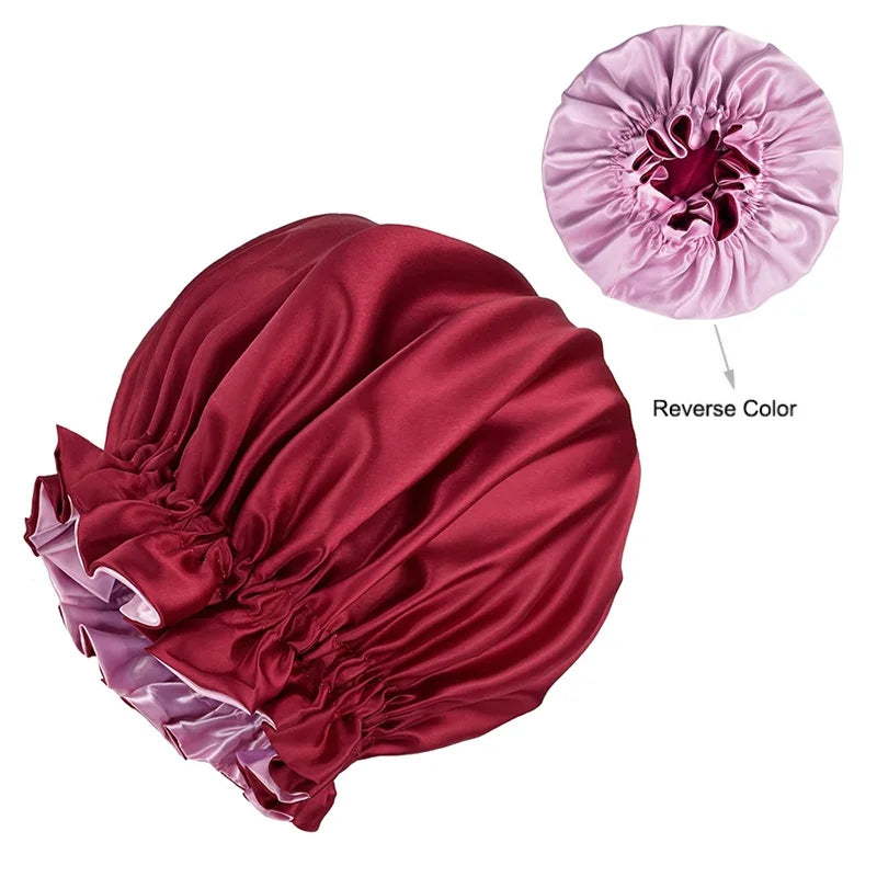 Helen - Stilvolle Satin Schlafhaube