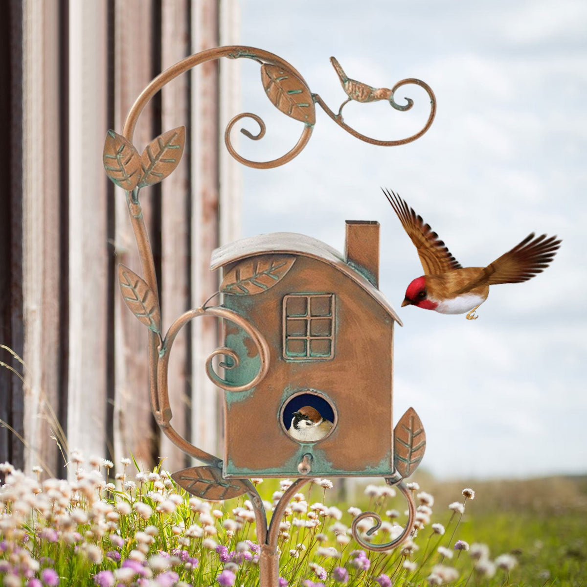 BirdHaven dekoratives Vogelhaus für den Garten