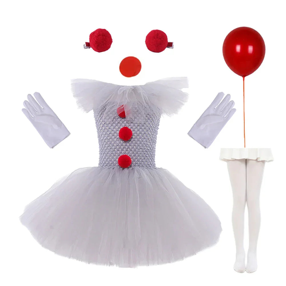 Charlotte Gruseliger Clown Tutu Kleid