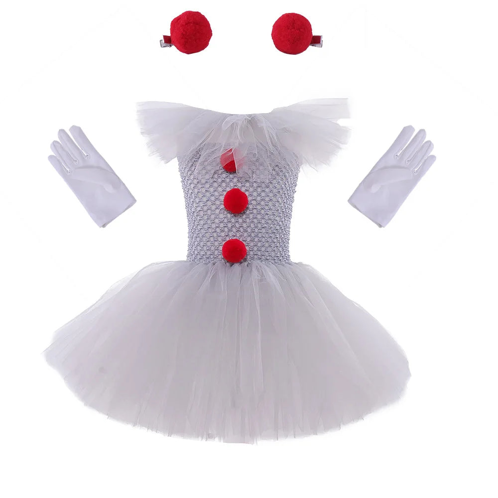 Charlotte Gruseliger Clown Tutu Kleid