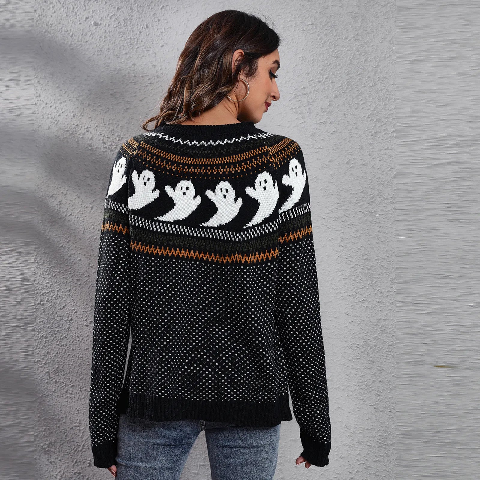 Halloween Geist Vintage Pullover