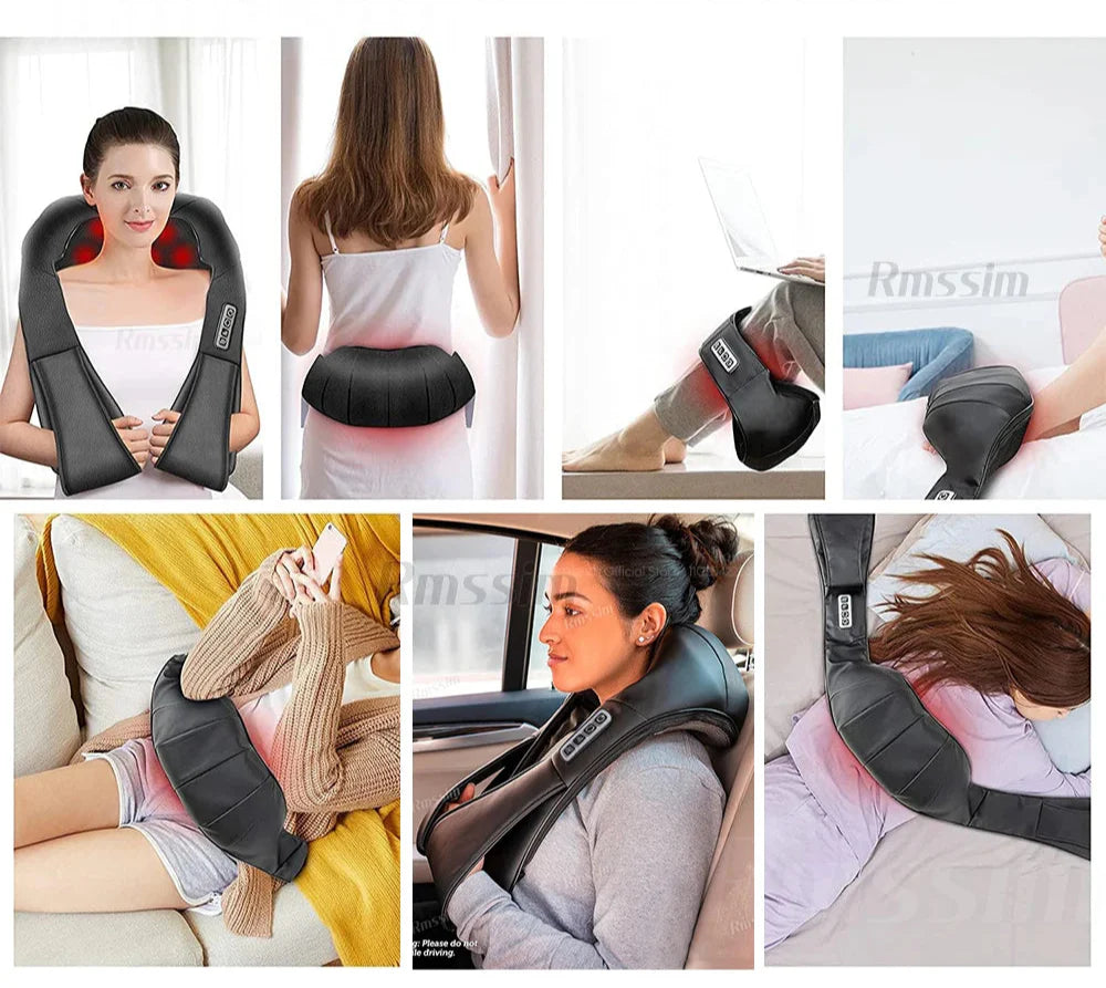 RelaxPro Multifunktionales Tiefenwärmemassagegerät für Nacken, Rücken, Schultern und Beine