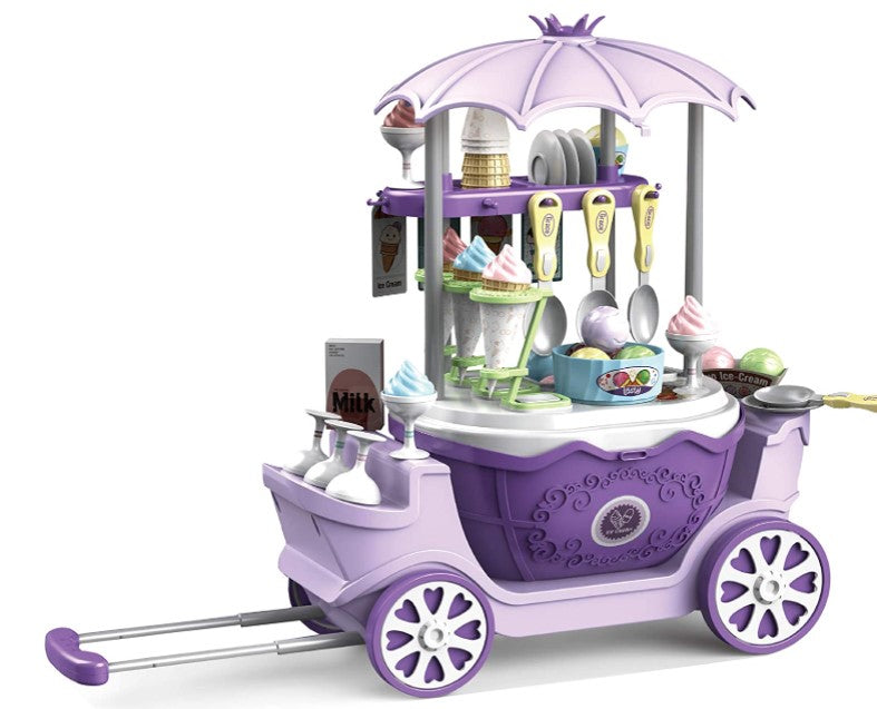 Deluxe Dessertwagen Spielzeug für Kinder – Set mit 69 Teilen für fantasievolles Spielen und imaginative Abenteuer