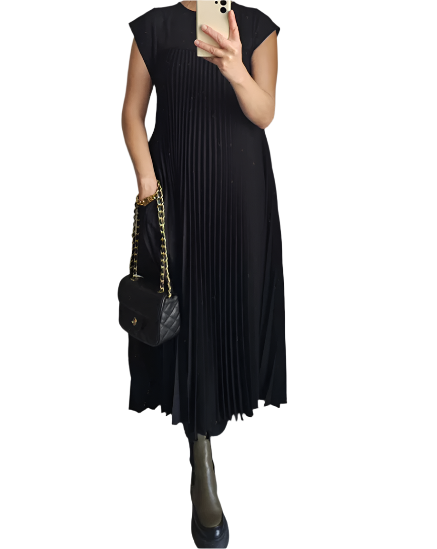 Rigmor elegante Kleid mit plissiertem Rock für Damen