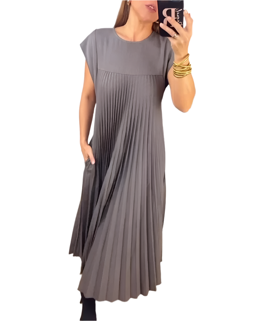 Rigmor elegante Kleid mit plissiertem Rock für Damen