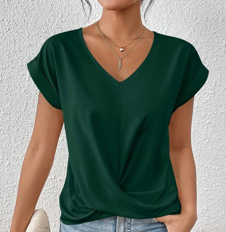 Sophia Elegant & Stilvoll V-Ausschnitt Shirt