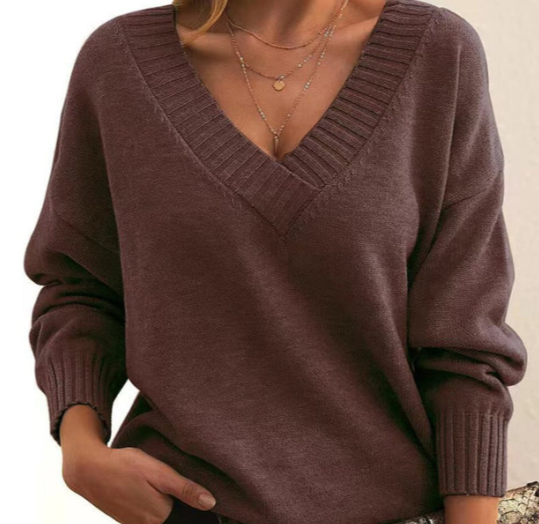 Eleganter Pullover mit V-Ausschnitt Kyline