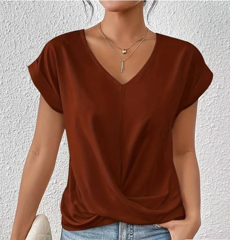 Sophia Elegant & Stilvoll V-Ausschnitt Shirt