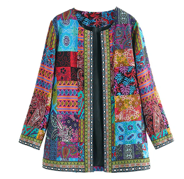 Bohème Ivy Patchwork-Jacke