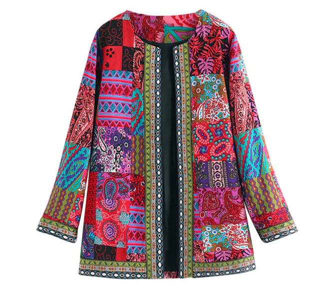 Bohème Ivy Patchwork-Jacke