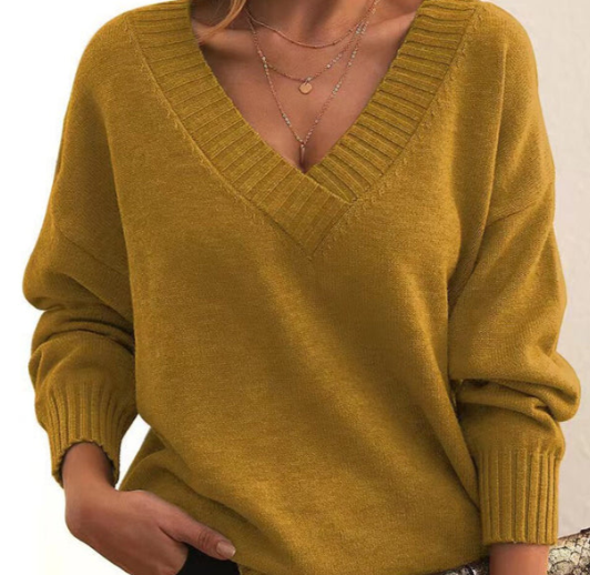 Eleganter Pullover mit V-Ausschnitt Kyline