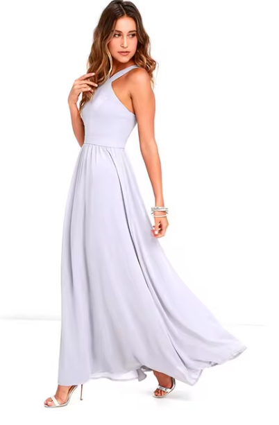 Leoney Luxus Langes Kleid | Mühelose lässige Eleganz für jeden Anlass