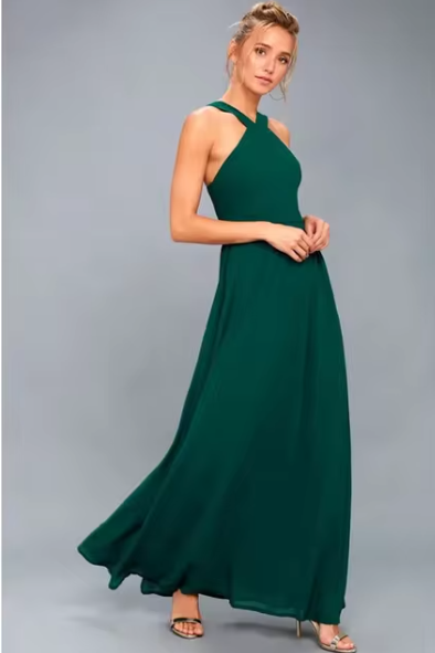 Leoney Luxus Langes Kleid | Mühelose lässige Eleganz für jeden Anlass