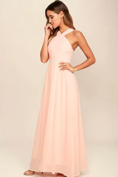 Leoney Luxus Langes Kleid | Mühelose lässige Eleganz für jeden Anlass