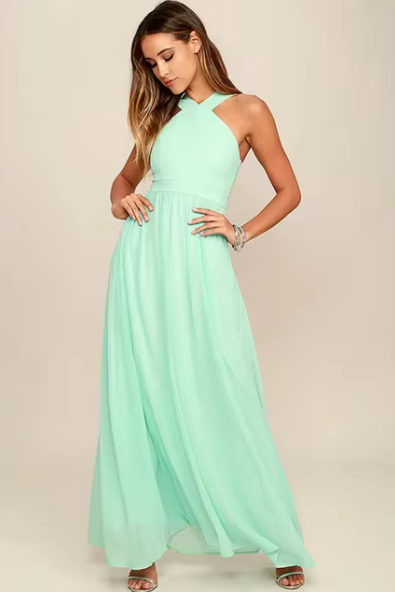 Leoney Luxus Langes Kleid | Mühelose lässige Eleganz für jeden Anlass