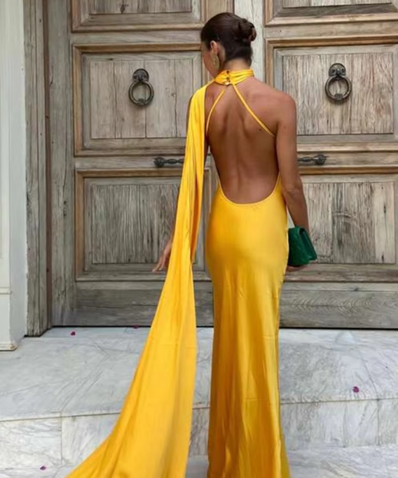 Claudine Rückenfreies Bodycon-Kleid | Sexy Off-Shoulder Eleganz mit Satinband-Akzent