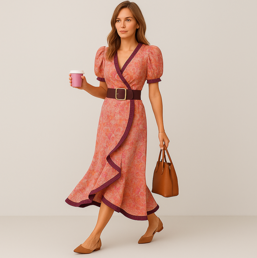 Cristy Romantisches Pink Maxikleid – Elegantes, flatterndes Kleid für besondere Anlässe