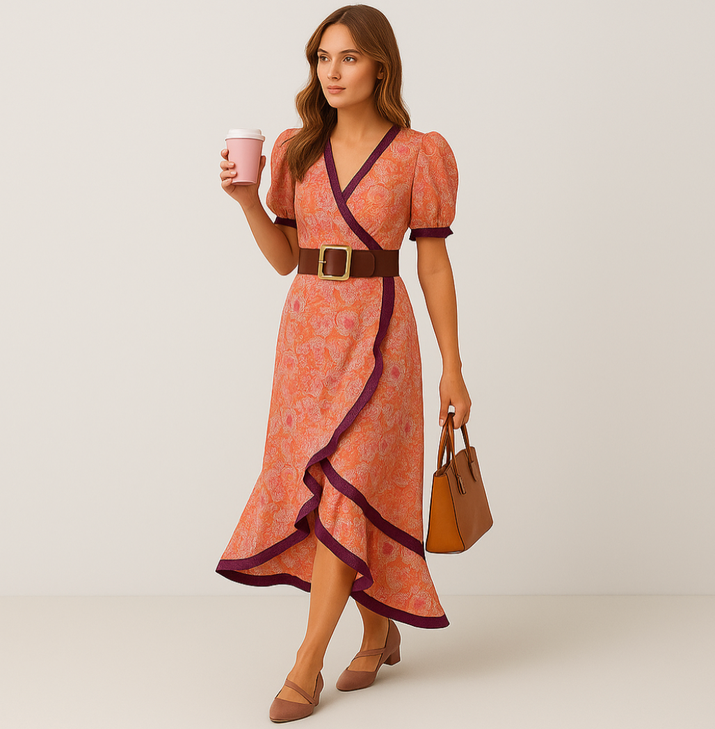 Cristy Romantisches Pink Maxikleid – Elegantes, flatterndes Kleid für besondere Anlässe