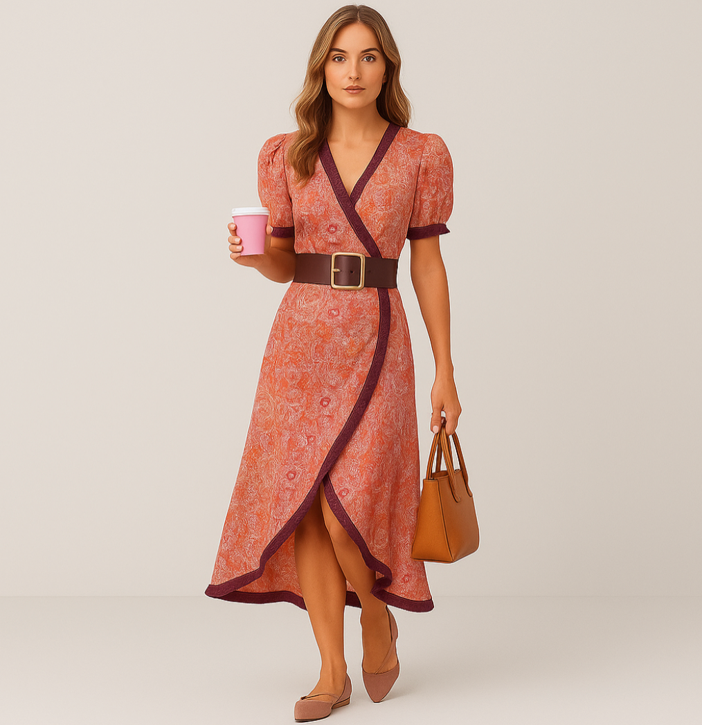 Cristy Romantisches Pink Maxikleid – Elegantes, flatterndes Kleid für besondere Anlässe