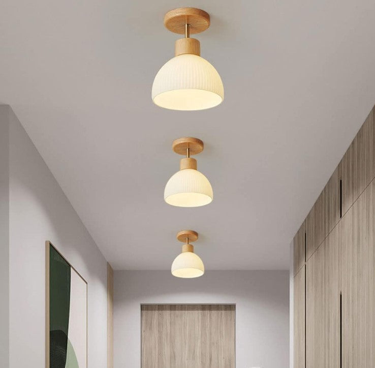 LumiTræ Moderne LED Deckenlampe – Natürliche Eleganz und Gemütliche Beleuchtung