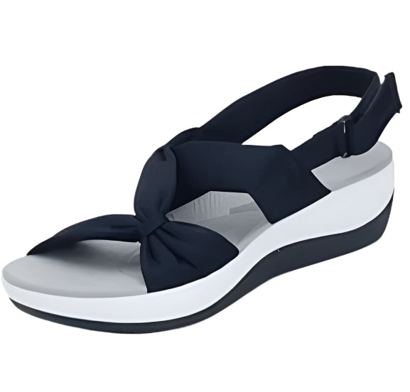 Valeriia - Slingback Keilhalschuhe mit Schleifendetails für mühelos schicke Eleganz