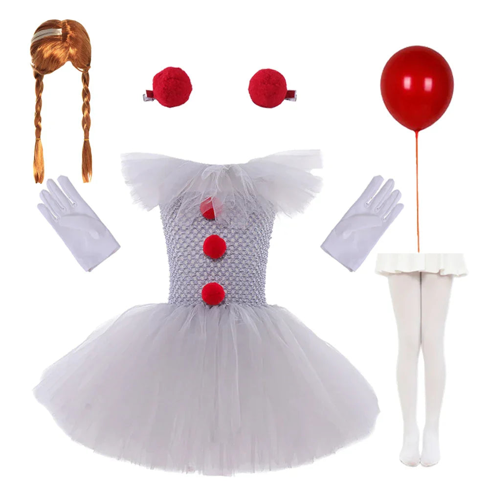 Charlotte Gruseliger Clown Tutu Kleid