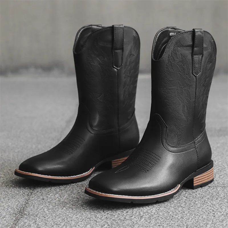 Alexander - Klassische Western-Cowboystiefel mit ganztägigem Komfort