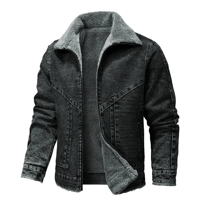 Vincent - Heritage Sherpa-Futter Denimjacke für Männer