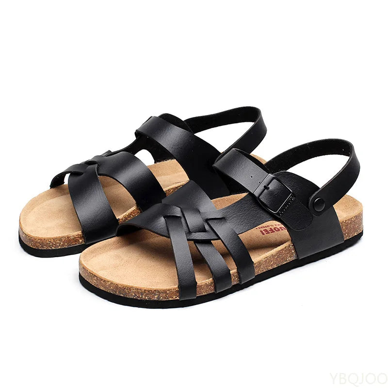 Asley Premium-Ledersandalen