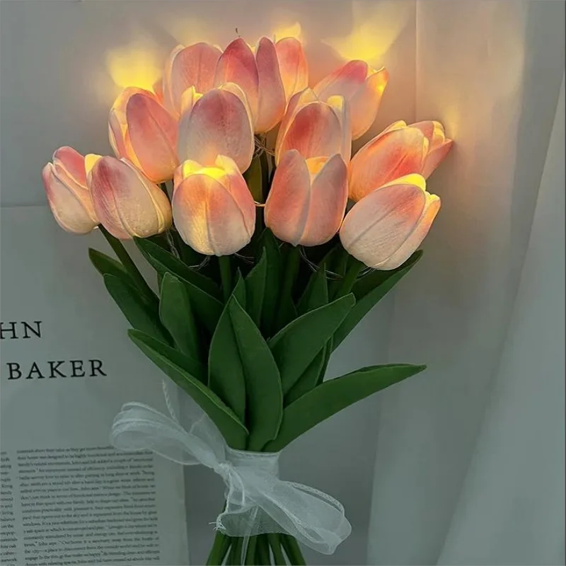 TulipGlow - Tragbare LED Tulpen-Nachtlampe