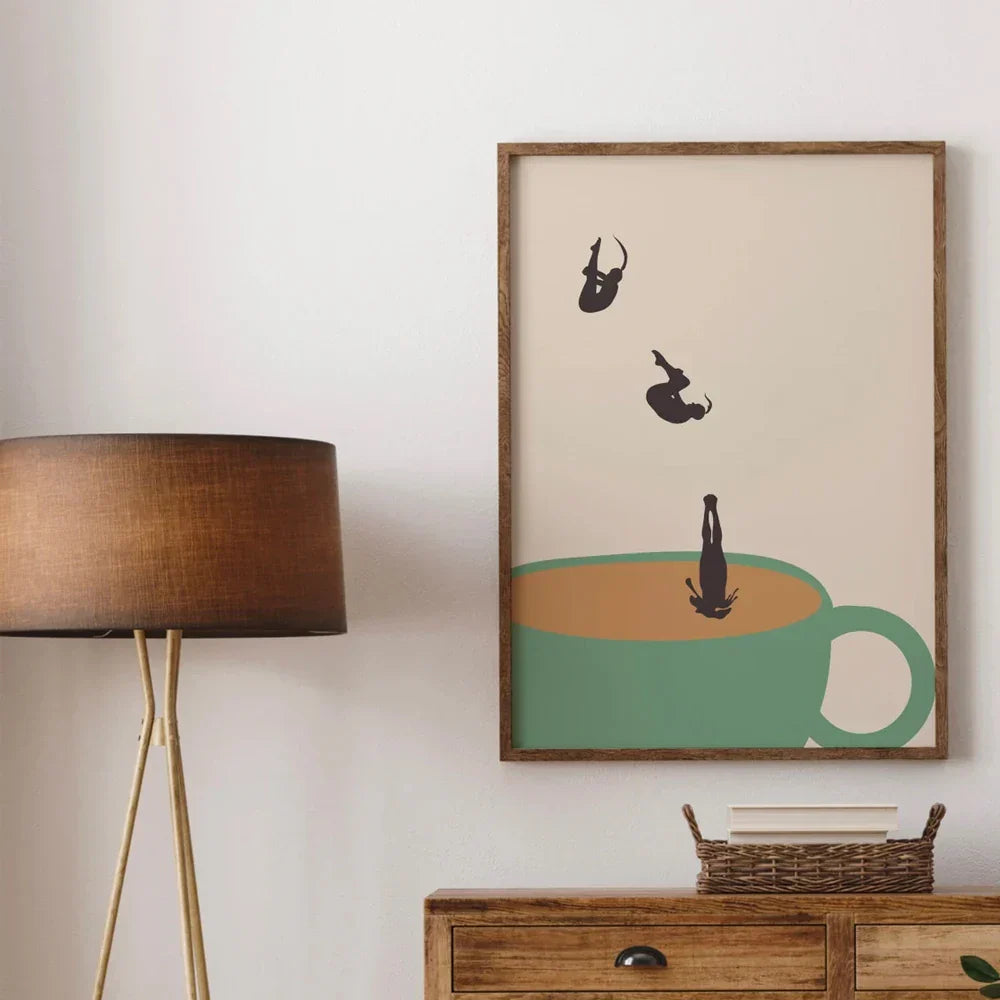 MugDive - Fantasievolle Kunstplakate inspiriert von Kaffee