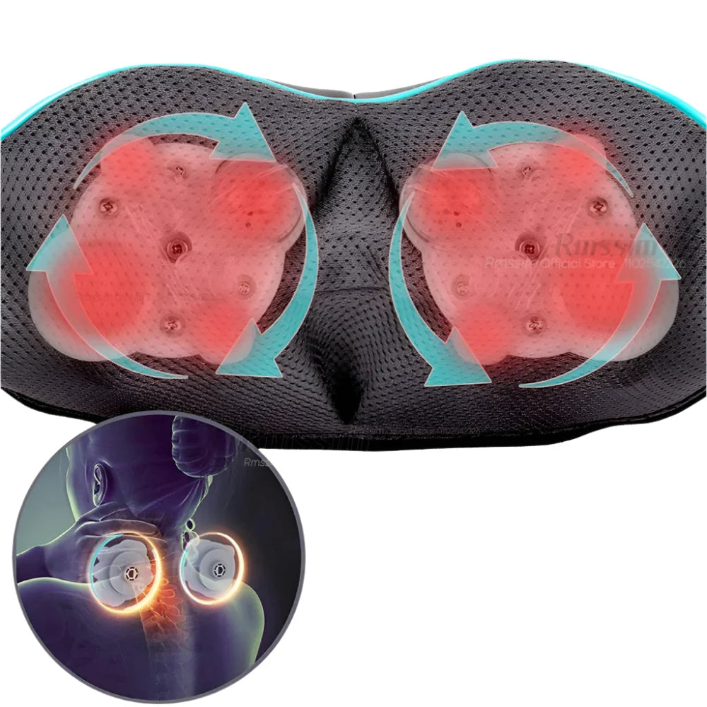 RelaxPro Multifunktionales Tiefenwärmemassagegerät für Nacken, Rücken, Schultern und Beine