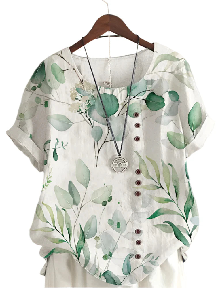 Elora - Elegantes Hemd mit Blumenmuster für Frauen