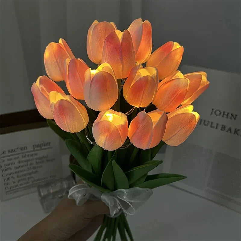 TulipGlow - Tragbare LED Tulpen-Nachtlampe