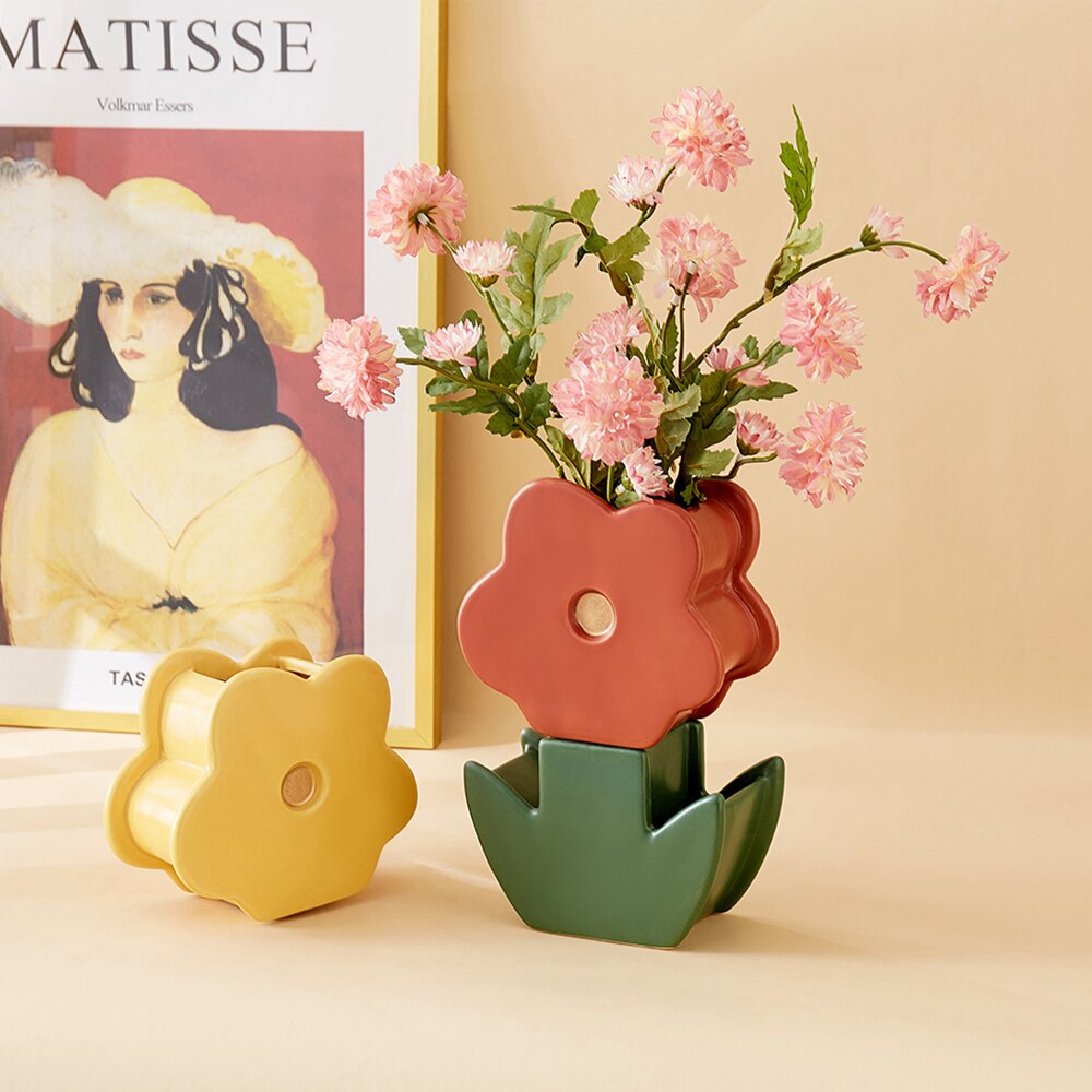 Nordic Bloom Vase – Lebendiges dekoratives Highlight