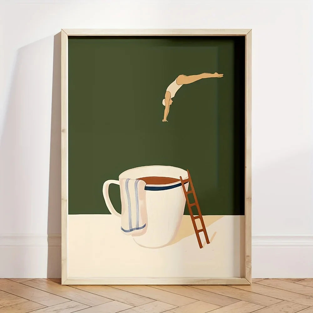 MugDive - Fantasievolle Kunstplakate inspiriert von Kaffee