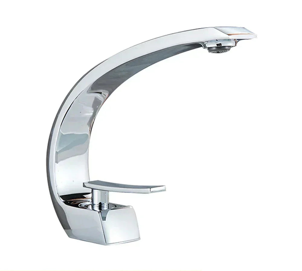 VandGlans Elegante Wandmontierte Badezimmerarmatur mit Einhebelmischer