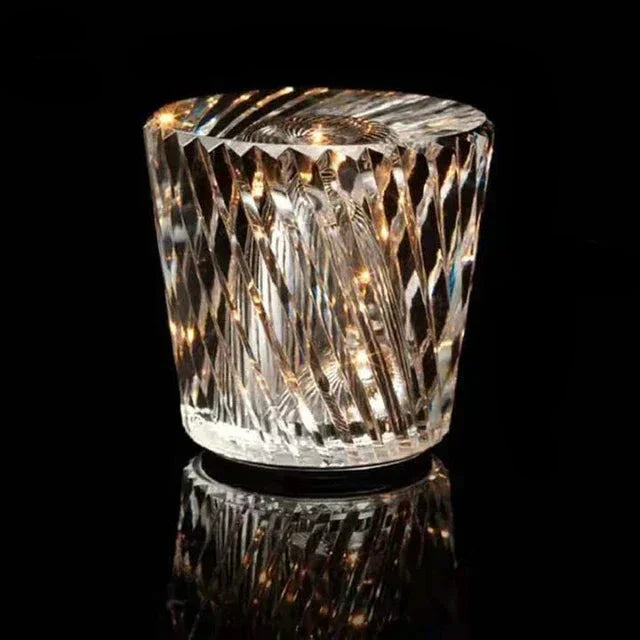 LumiGleam - Kristall facettiert Tischlampe