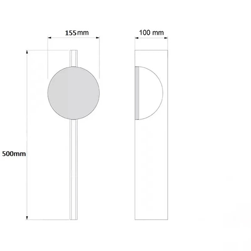 LuxeBeam - Moderne LED-Wandleuchte