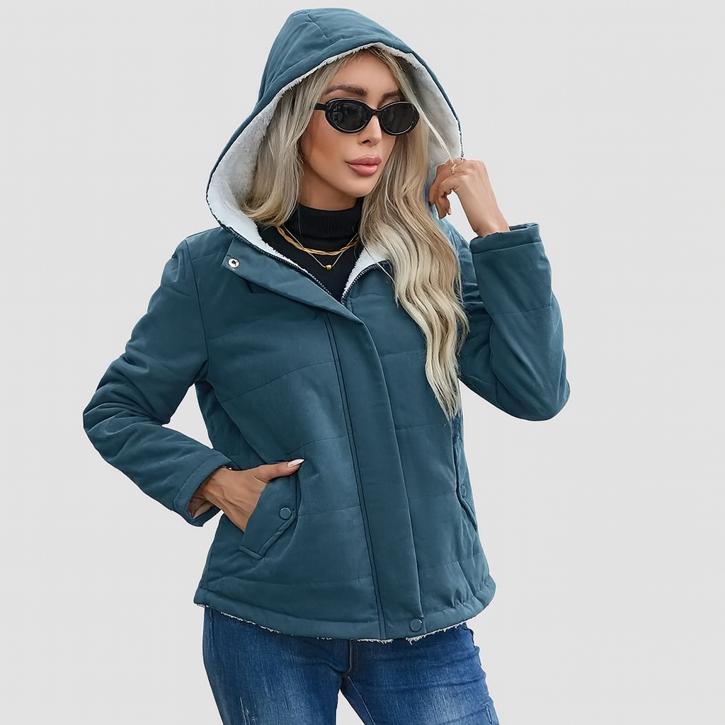 Seraphine | Leichter, eleganter Kapuzen-Wintermantel