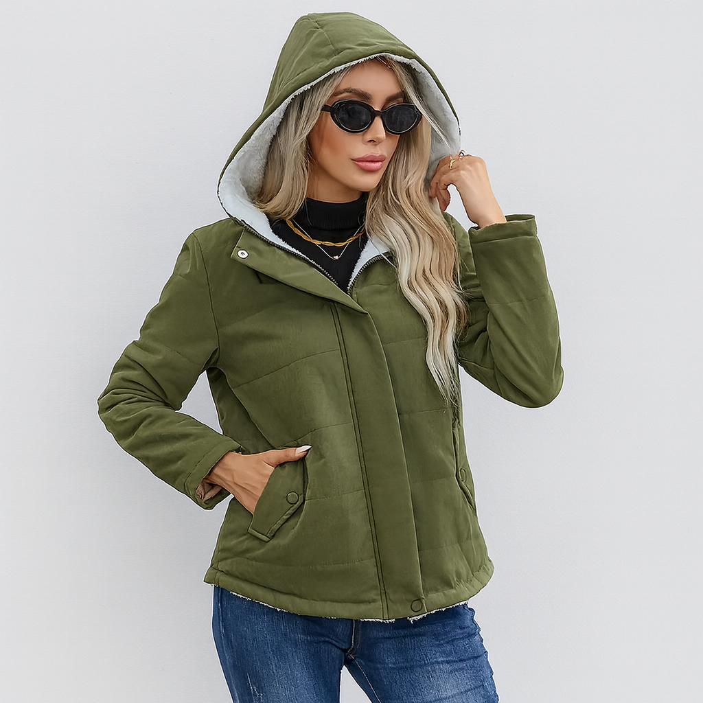 Seraphine | Leichter, eleganter Kapuzen-Wintermantel