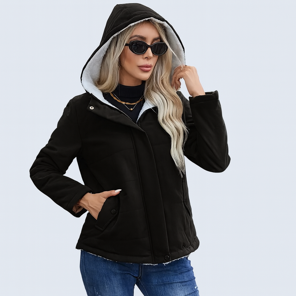 Seraphine | Leichter, eleganter Kapuzen-Wintermantel