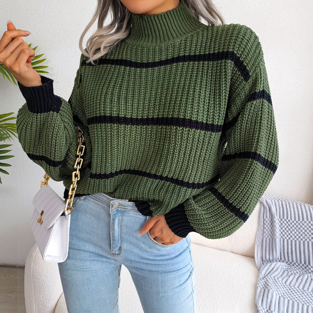 Katie Casual stribet Pullover