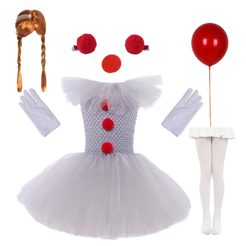 Charlotte Gruseliger Clown Tutu Kleid